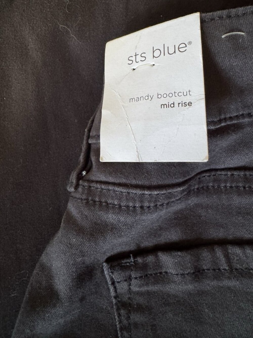 STS Blue Women Mid Rise Mandy Boot Cut Jeans Charcoal Grey Size 33 new - Picture 6 of 7